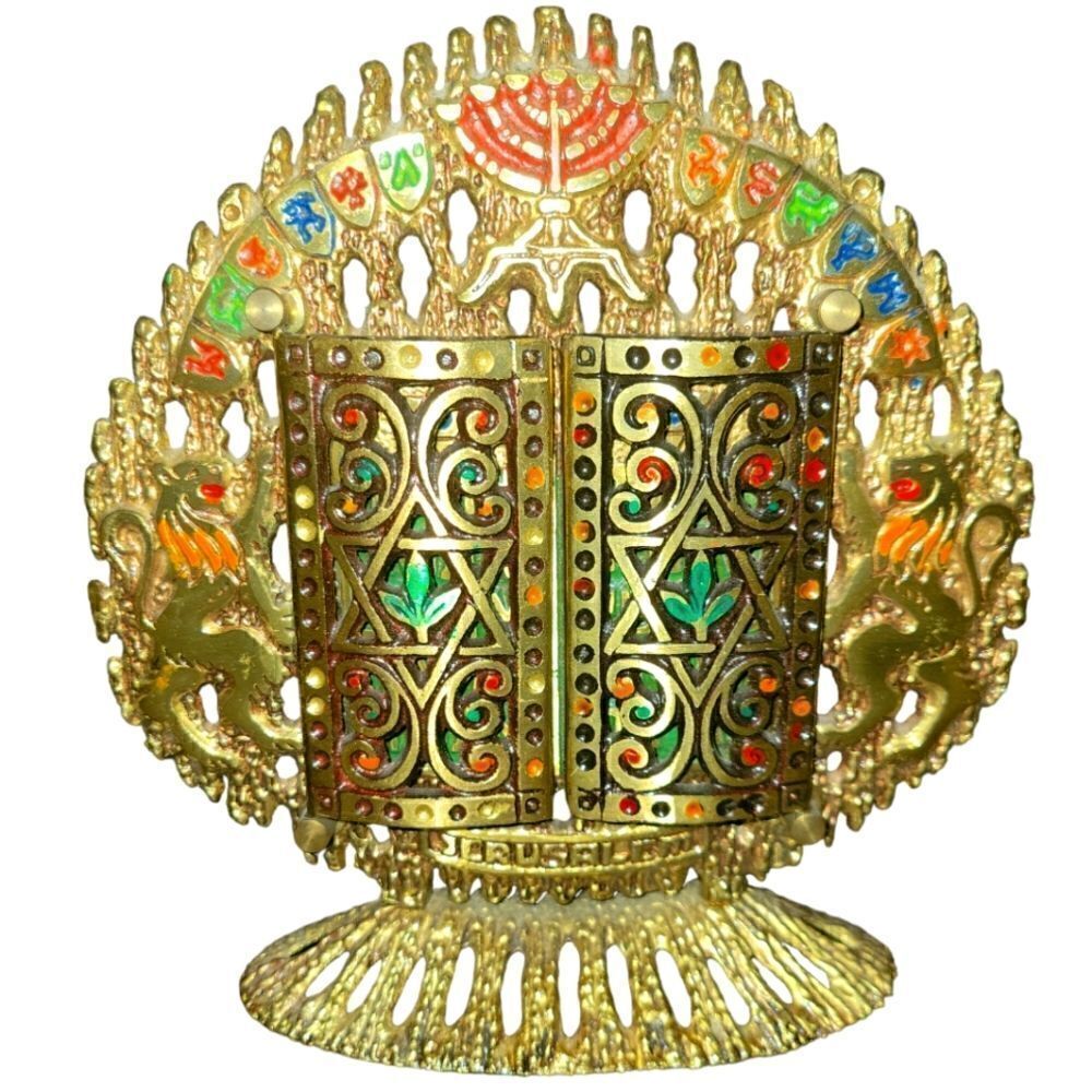 Vintage Brass Torah w/10 Commandments